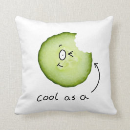 Guay como almohada del carácter del pepino