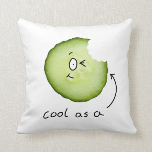 Guay como almohada del carácter del pepino