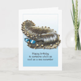 Guay como tarjeta de cumpleaños Sea Cucumber