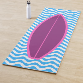 Guay Crimson Blue Waves Surfing Yoga Mat