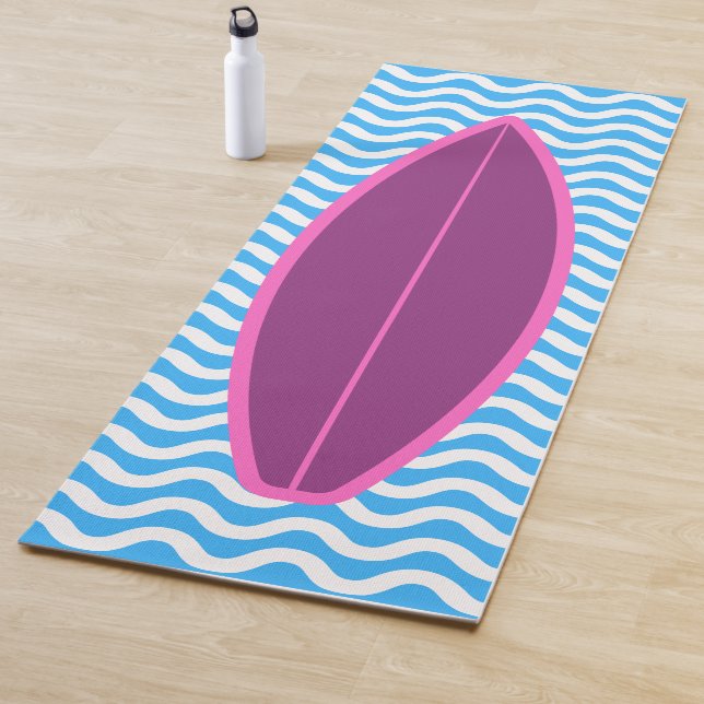 Guay Crimson Blue Waves Surfing Yoga Mat (In situ)