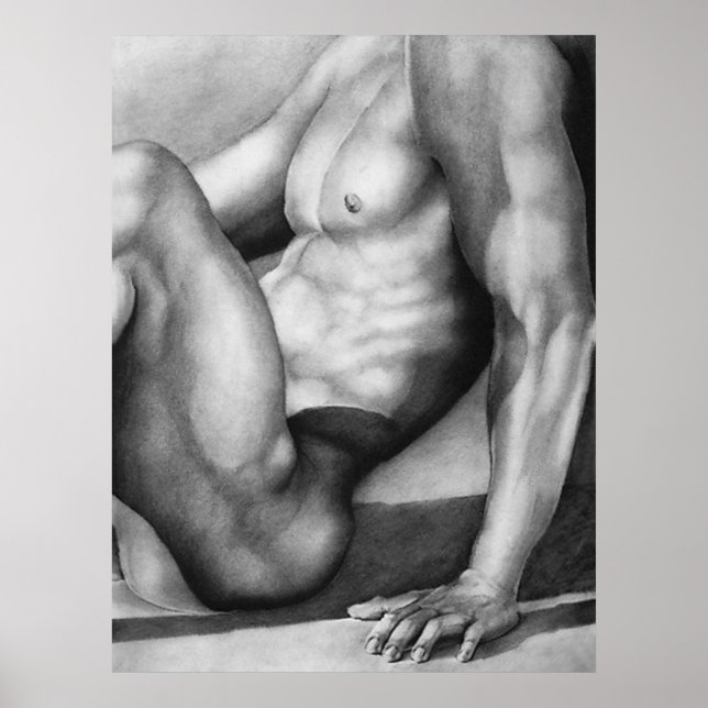 Guay de dibujo de carbón de carbón de arte para ho (Frente)