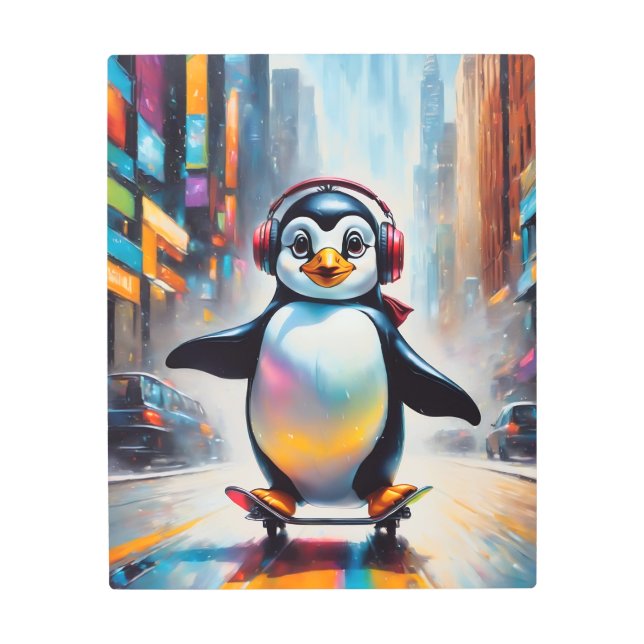 Guay de pintura de arte digital pingüino (Anverso)