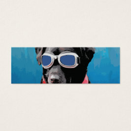 Guay Dog Black Lab Red Bandana Blue Goggggles