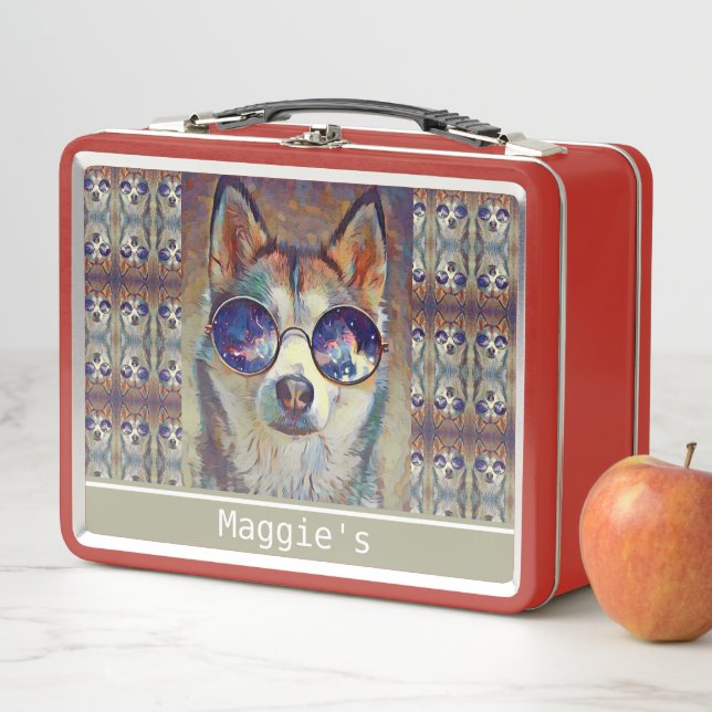 Guay Dog Monogrammed Lunch Box (In situ)