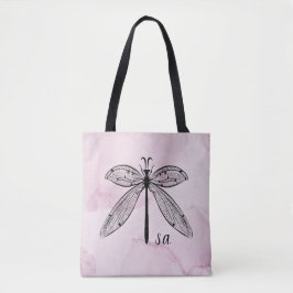 Guay Dragonfly Cottagecore Monograma rosa Bolsa de