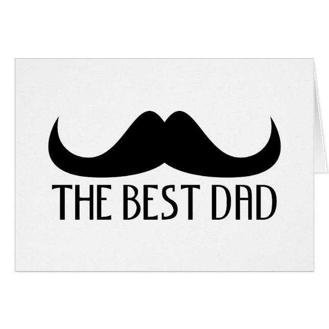 Guay El mejor padre negro bigote de la edad del pa (Anverso (Horizontal))