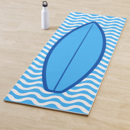 Guay Funny Blue Waves Surfing Yoga Mat