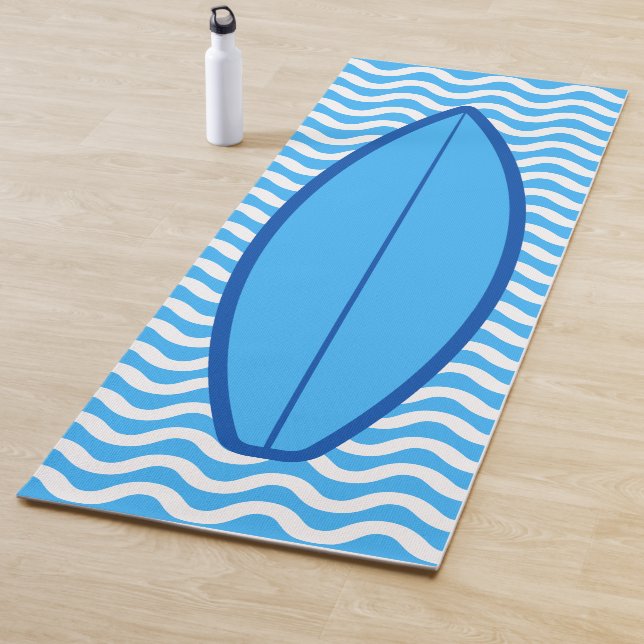 Guay Funny Blue Waves Surfing Yoga Mat (In situ)
