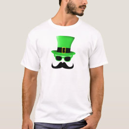 Guay Funny St. Patrick's Day Mustache Top hat Man