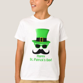 Guay Funny St. Patrick's Day Mustache Top hat Man