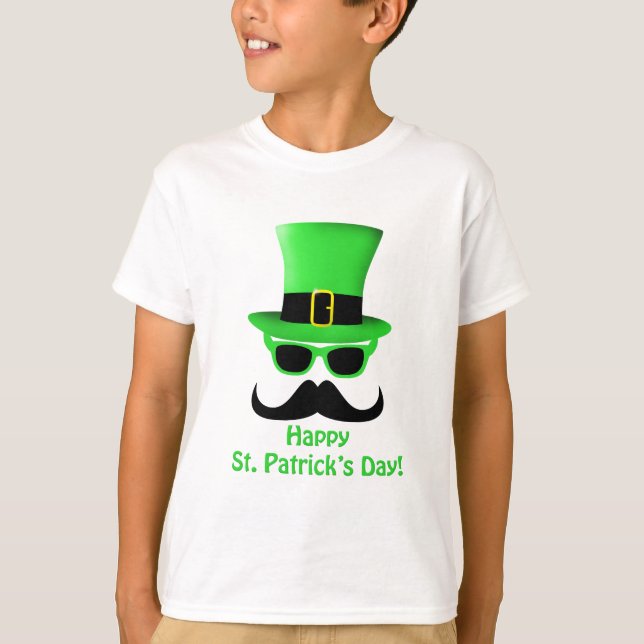 Guay Funny St. Patrick's Day Mustache Top hat Man (Anverso)