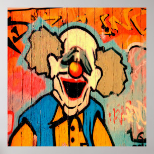 Guay Graffiti payaso decoración de oficina en casa