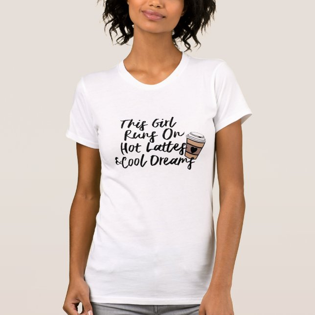 "Guay I Love You A Latte Coffee" Camiseta divertid (Anverso)