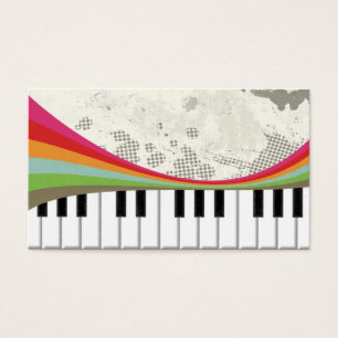 Guay impresionante moda piano retro colores rayas