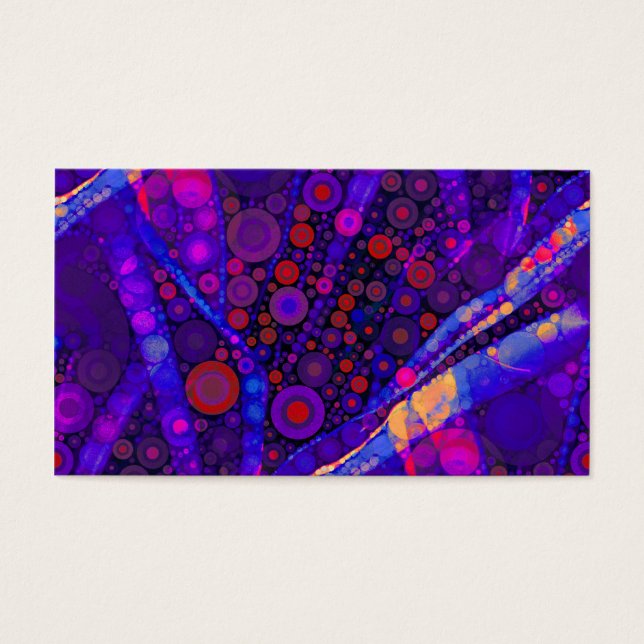 Guay Indigo Círculos Concéntricos Resumen Mosaico (Frente)
