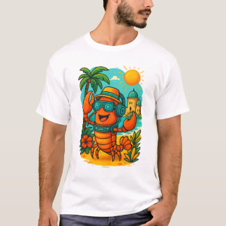 Guay Lobster Vibes - Graciosa camiseta de verano s