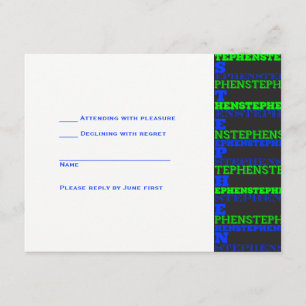 Guay Modern Bar Mitzvah RSVP Stephen