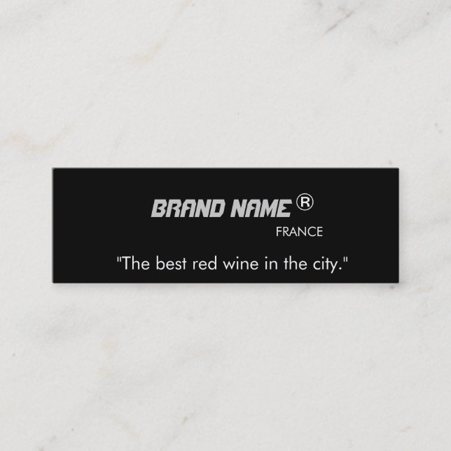 Guay, modernas tarjetas de publicidad de marca. (Anverso)