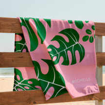 Guay Monstera deja toalla de playa personalizada