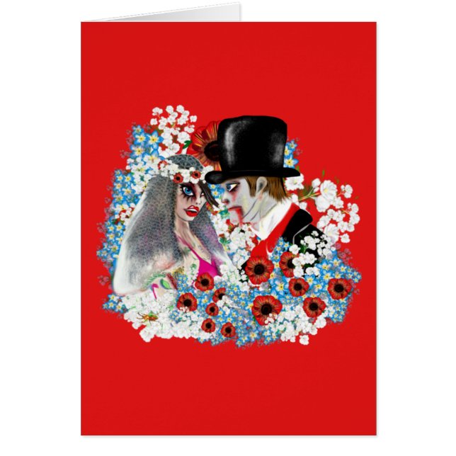 Guay Novia zombiana y regalos de boda Groom Gótico (Frente)