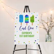 Guay One First Birthday Ice Pop Blue Green