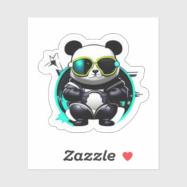 Guay Panda Con Pegatina De Papel De Gafas Para Con