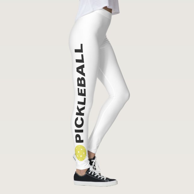 Guay Pickleball Leggings Yellow Ball Personalizado (Derecha)