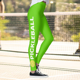 Guay Pickleball Leggings Yellow Ball Personalizado