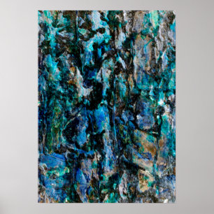 Guay, pintura azul moderna diseño de arte de pared
