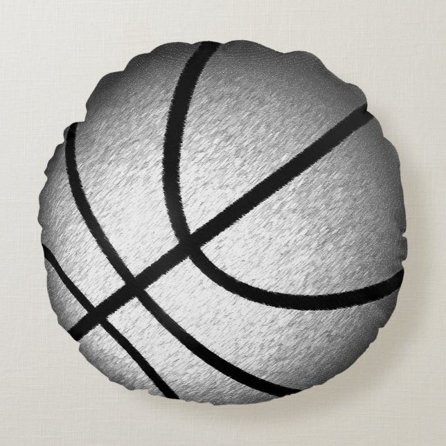 Guay pulió la almohada redonda del baloncesto del (Anverso)