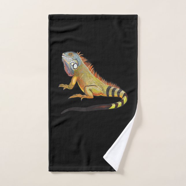 Guay Rasgo de Iguana Tropical, Regalo Mascota (Toalla de mano)