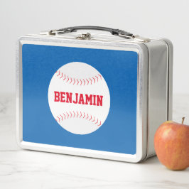 Guay Red Baseball Lunch Box