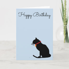 Guay Resumen Tarjeta de cumpleaños para gato Lilac