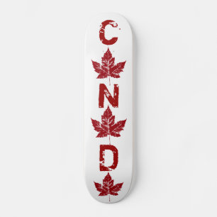 Guay Retro Canada Skateboard Vintage Maple Leaf