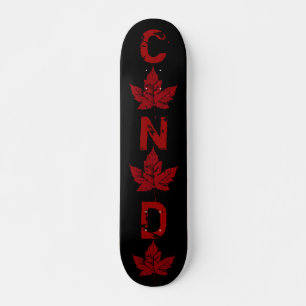 Guay Retro Canada Skateboard Vintage Maple Leaf