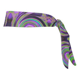 Guay Retro Purple and Chartreuse Liquid Art Swirl