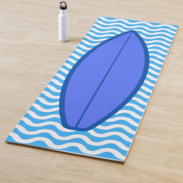 Guay Royal Blue Waves Surfing Yoga Mat (In situ)