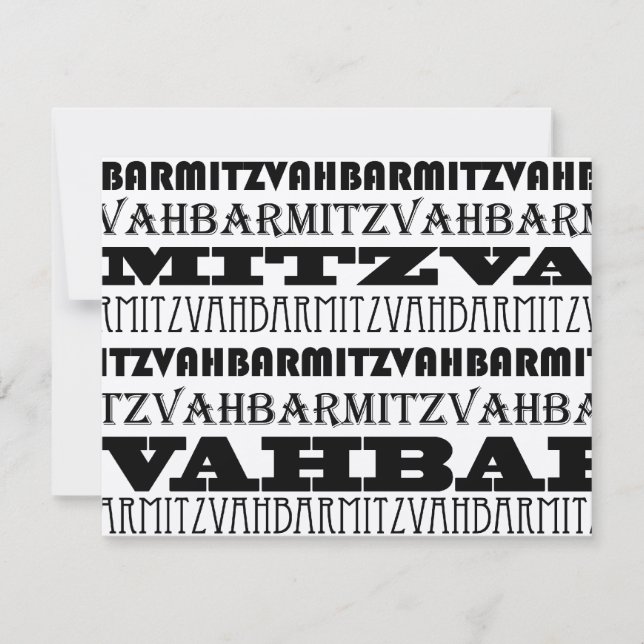 Guay Silver Bar Mitzvah Invitación RSVP (Anverso)