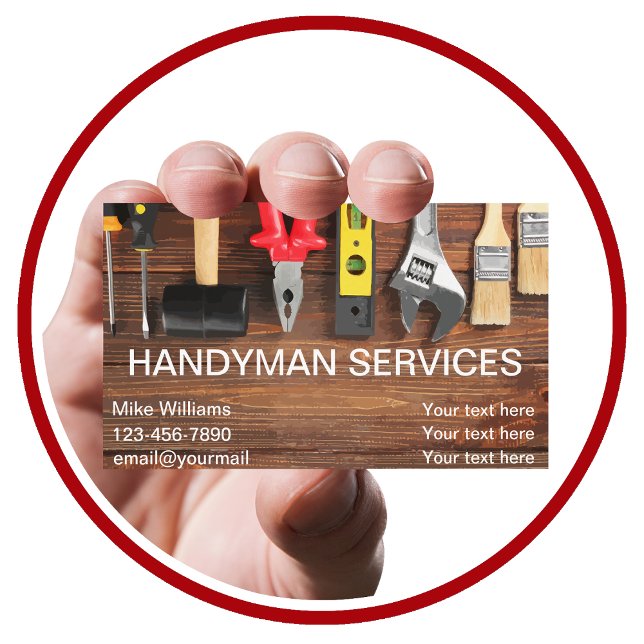 Guay Simple Handyman Home Repara tarjetas de visit (Subido por el creador)