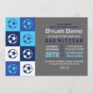 GUAY SOCCER Bar Mitzvah Invitación
