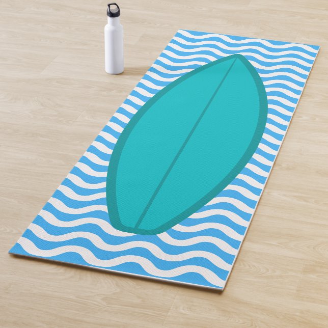 Guay Turquoise Blue Waves Surfing Yoga Mat (In situ)
