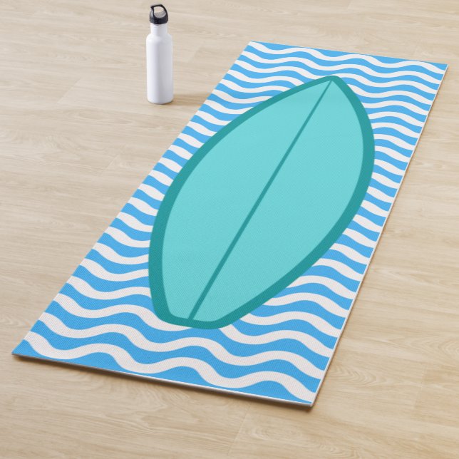 Guay Turquoise Blue Waves Surfing Yoga Mat (In situ)