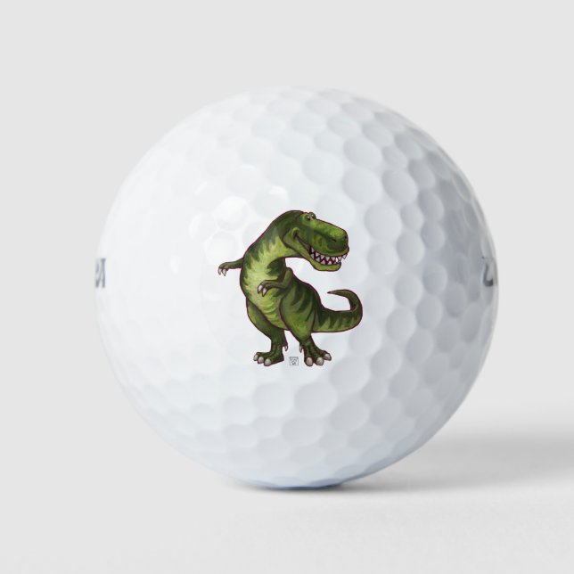 Guay Tyrannosaurus Rex Art Pack de bolas de golf (Anverso)