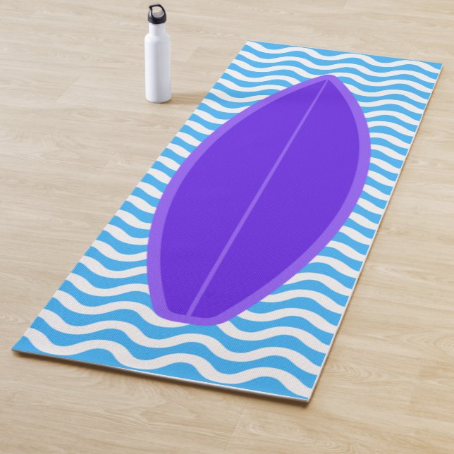 Guay Violet Blue Waves Surfing Yoga Mat (In situ)