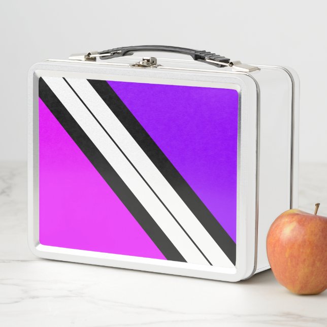 Guay Vivid Pink Morple Black Carreras Rayas Blanca (In situ)