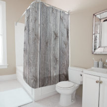 Guay Wood se ve Rústico Cortinas de Ducha Personal