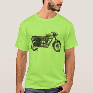 Guay y camiseta británica simple de la motocicleta