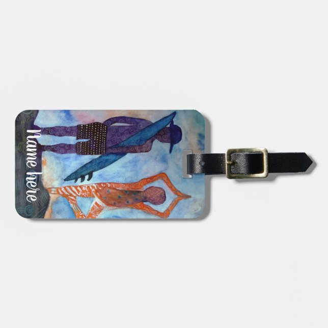 Guay Yoga Surf Sunset Lumaletas Etiqueta (Frente Horizontal)