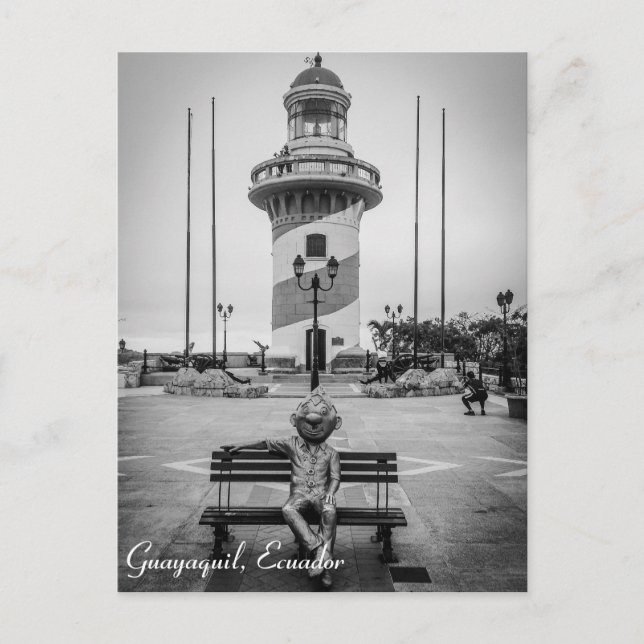 Guayaquil, Ecuador tarjeta postal Cerro Santa Ana (Anverso)